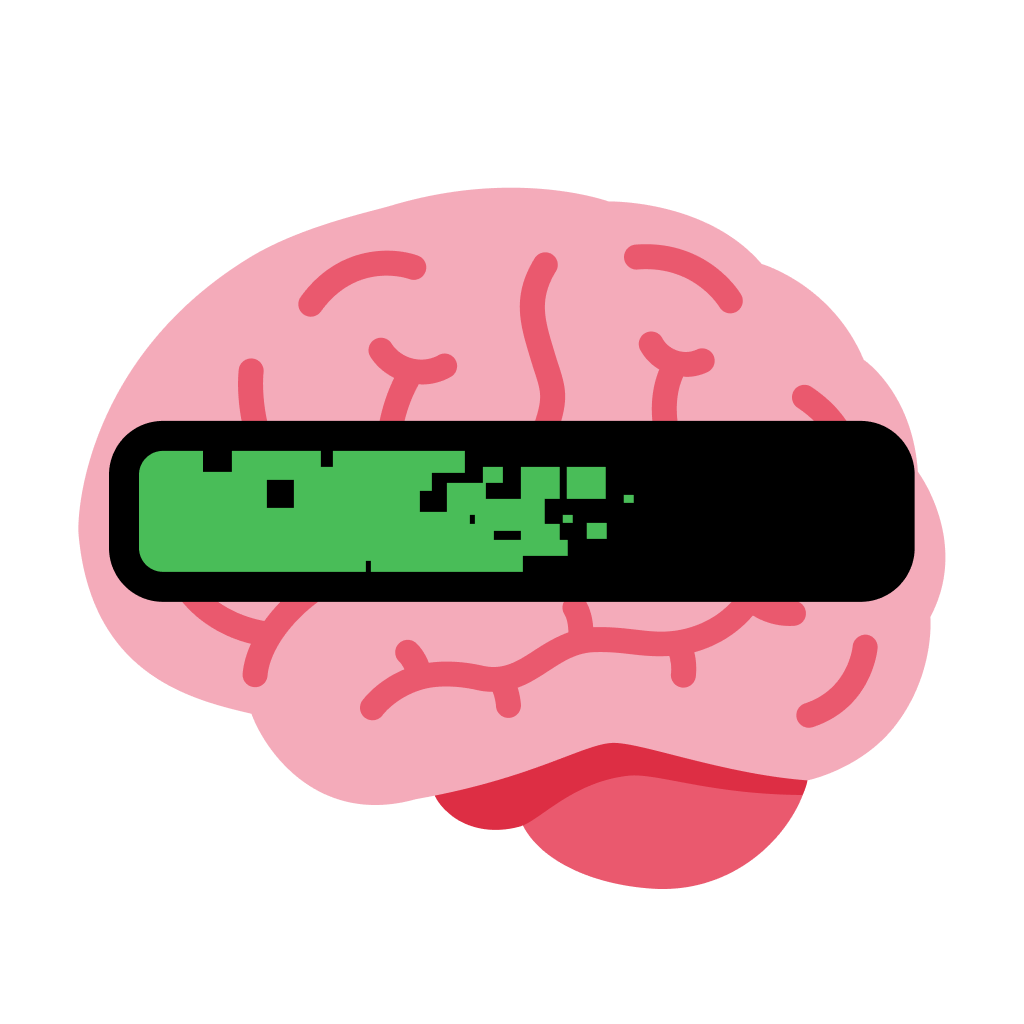 the optimem logo: a cartoon image of a brain with a download progress bar overlaid